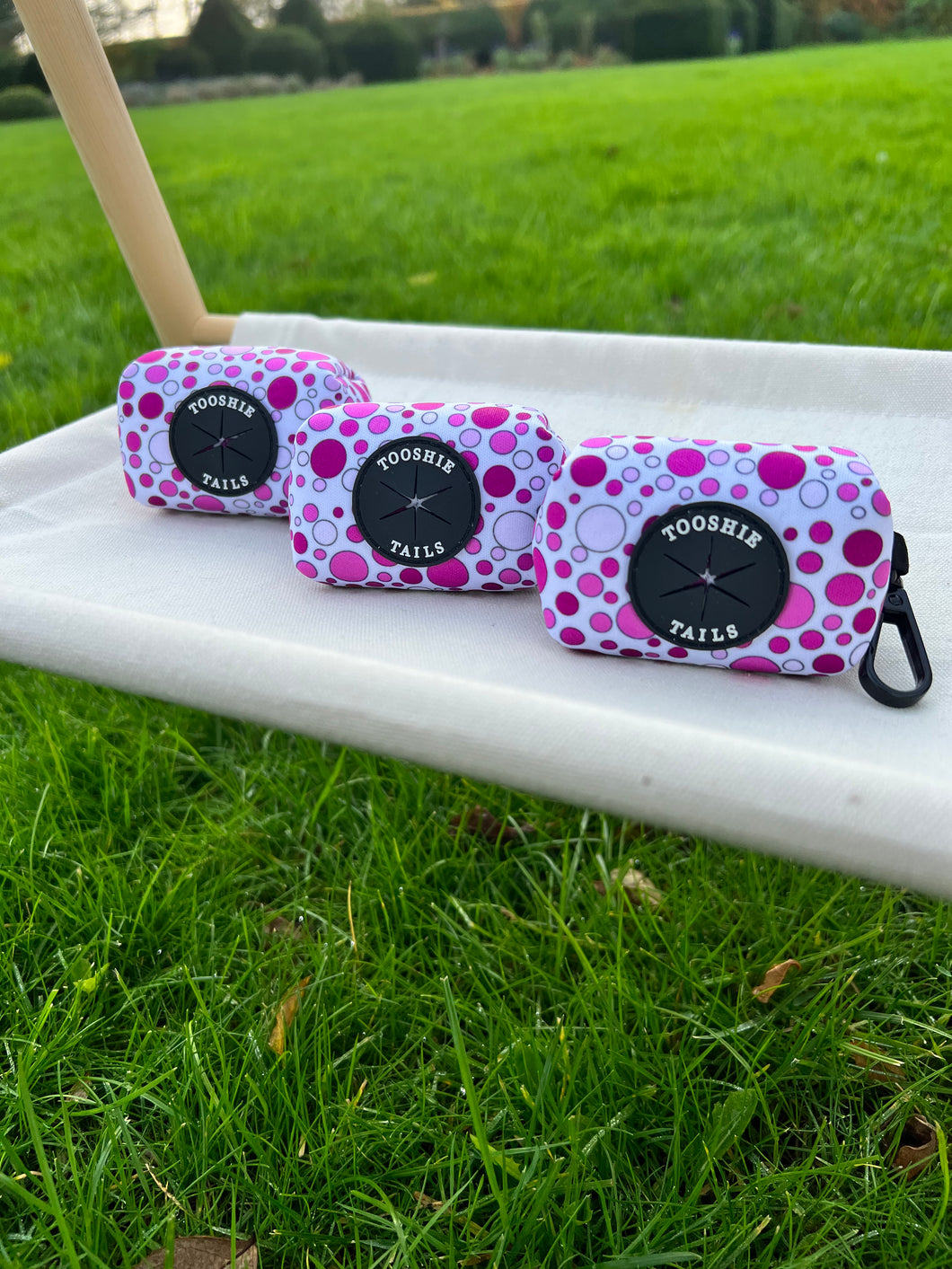 Dotty Dog Pink Poo Bag Holder